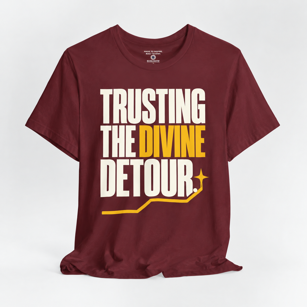 Echo Motif open shirt — Maroon