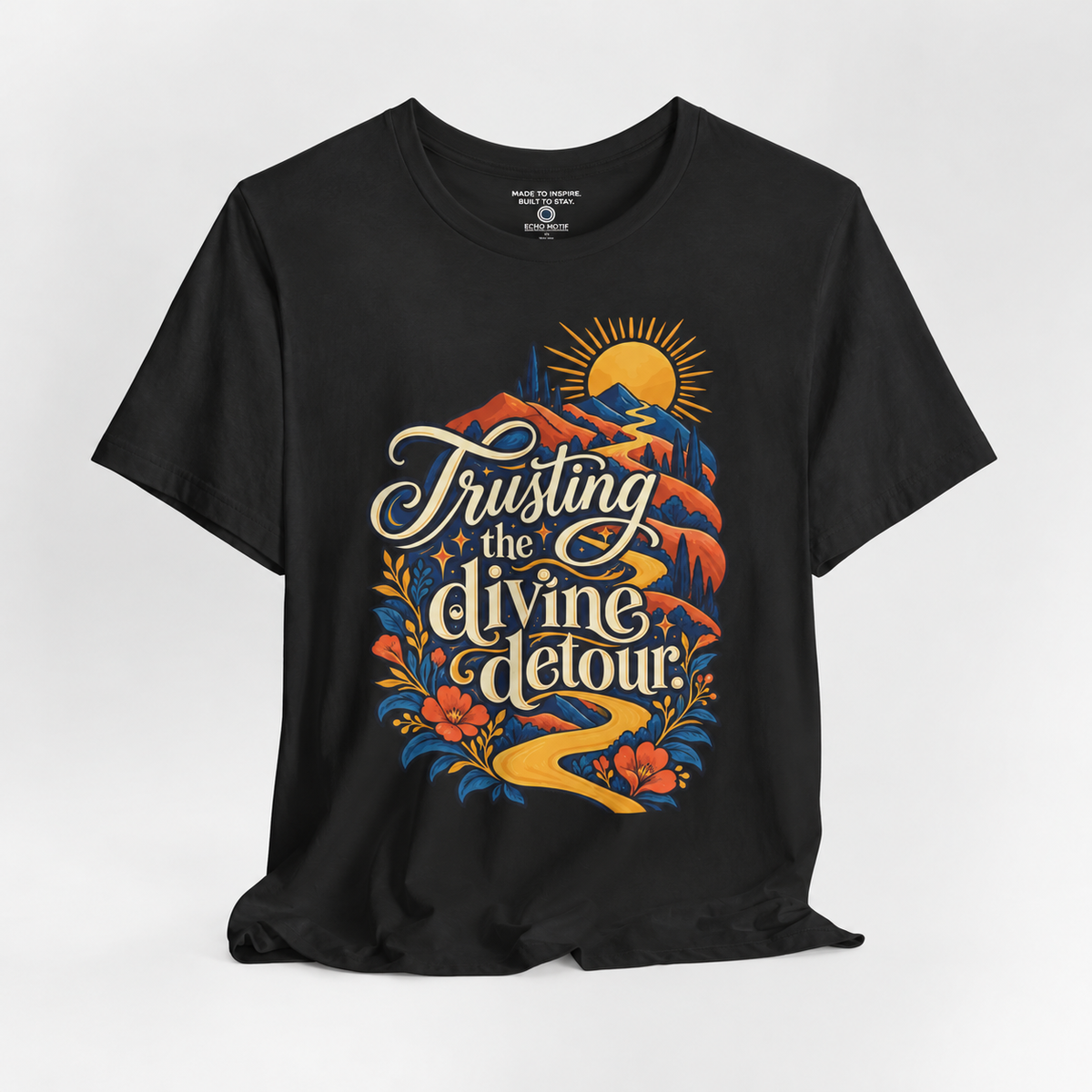 Echo Motif open shirt — Black