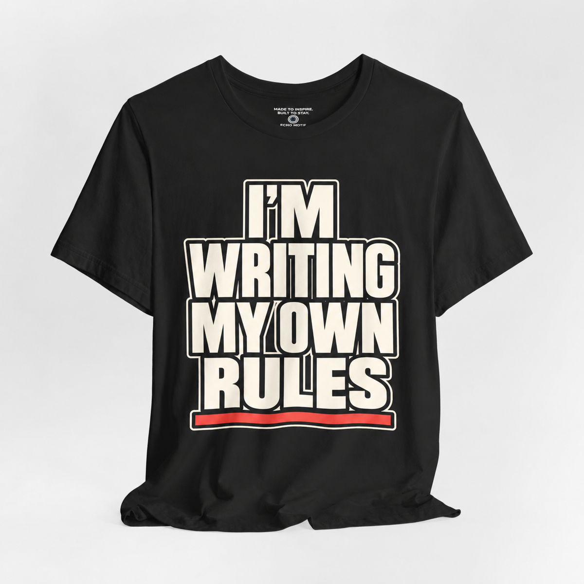 Echo Motif open shirt — Black