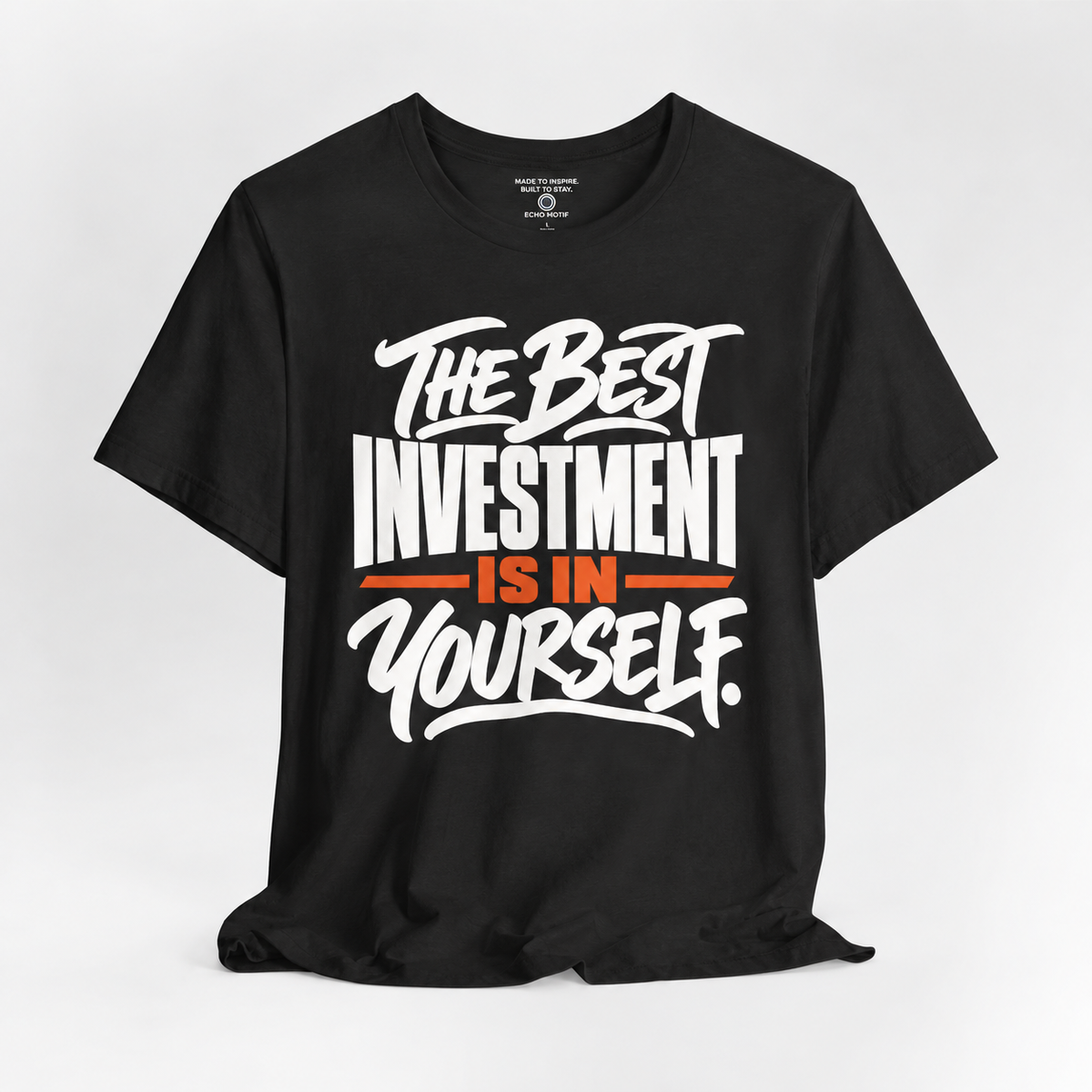 Echo Motif open shirt — Black