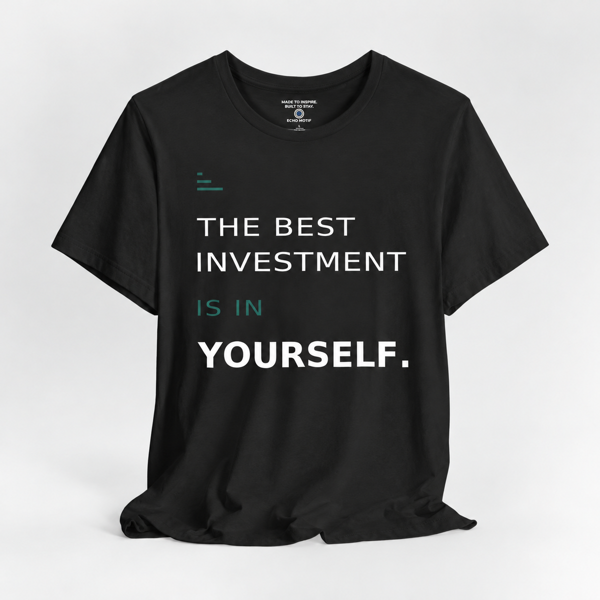Echo Motif open shirt — Black