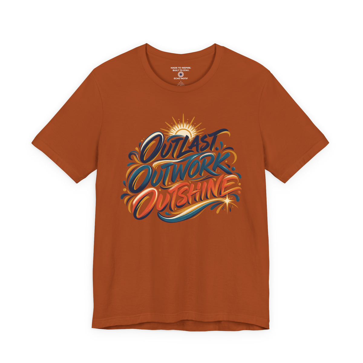 Outlast. Outwork. Outshine. — Inspirational & Artistic — Autumn — front