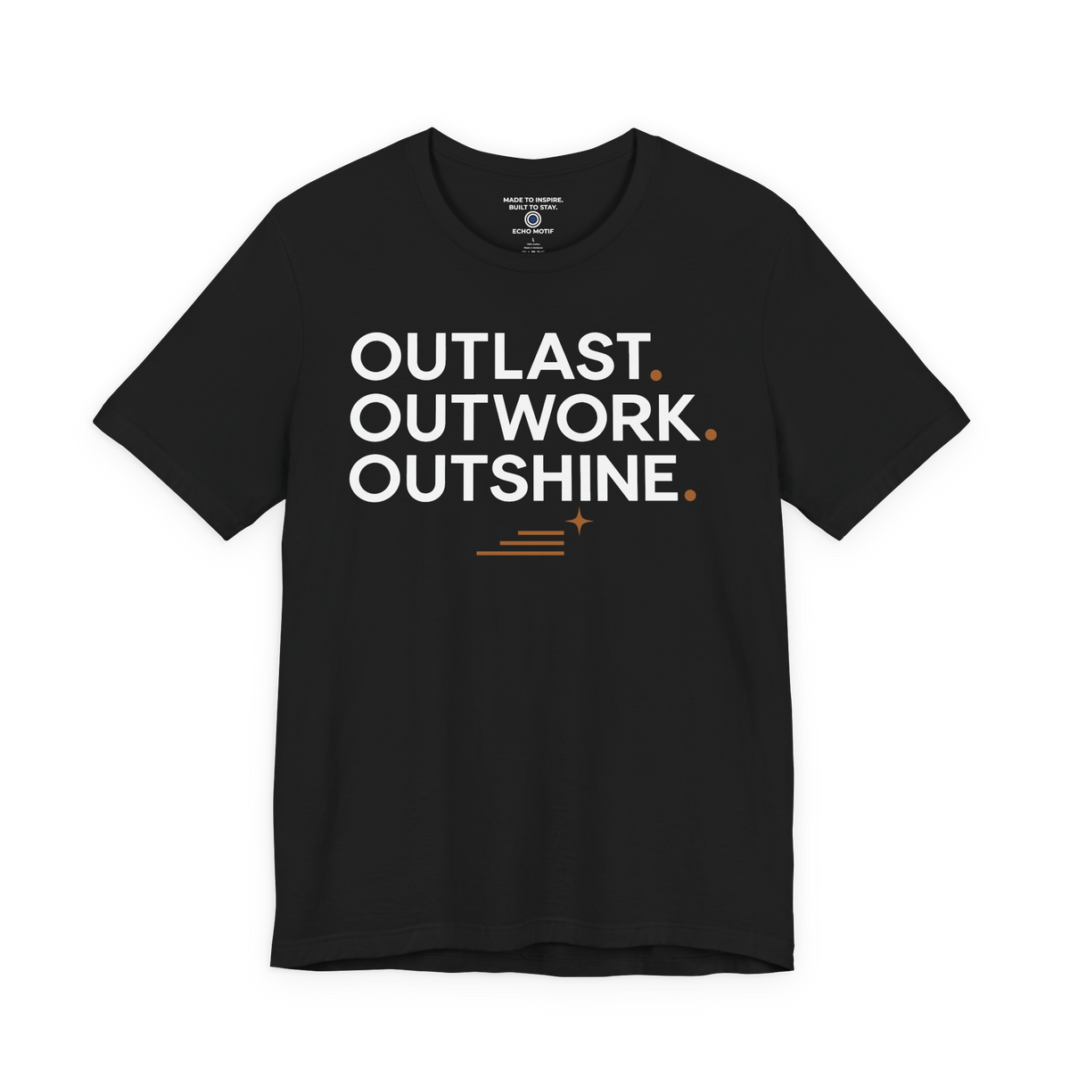 Outlast. Outwork. Outshine. — Modern & Minimalist — Black — front