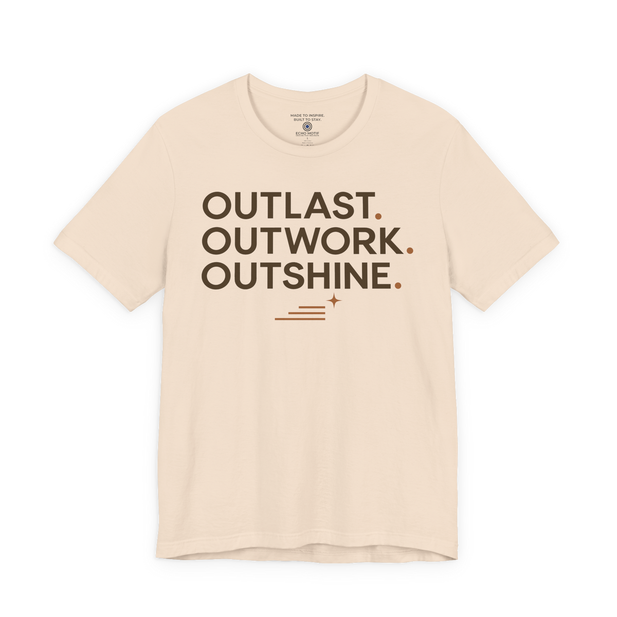 Outlast. Outwork. Outshine. — Modern & Minimalist — Soft Cream — front