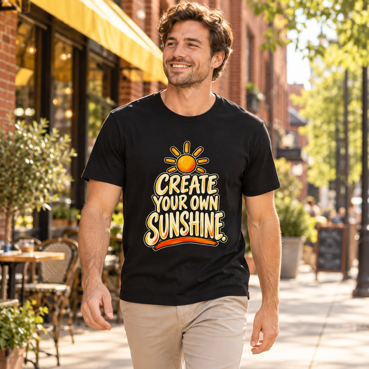 Create Your Own Sunshine. — Simple & Direct — Black — lifestyle