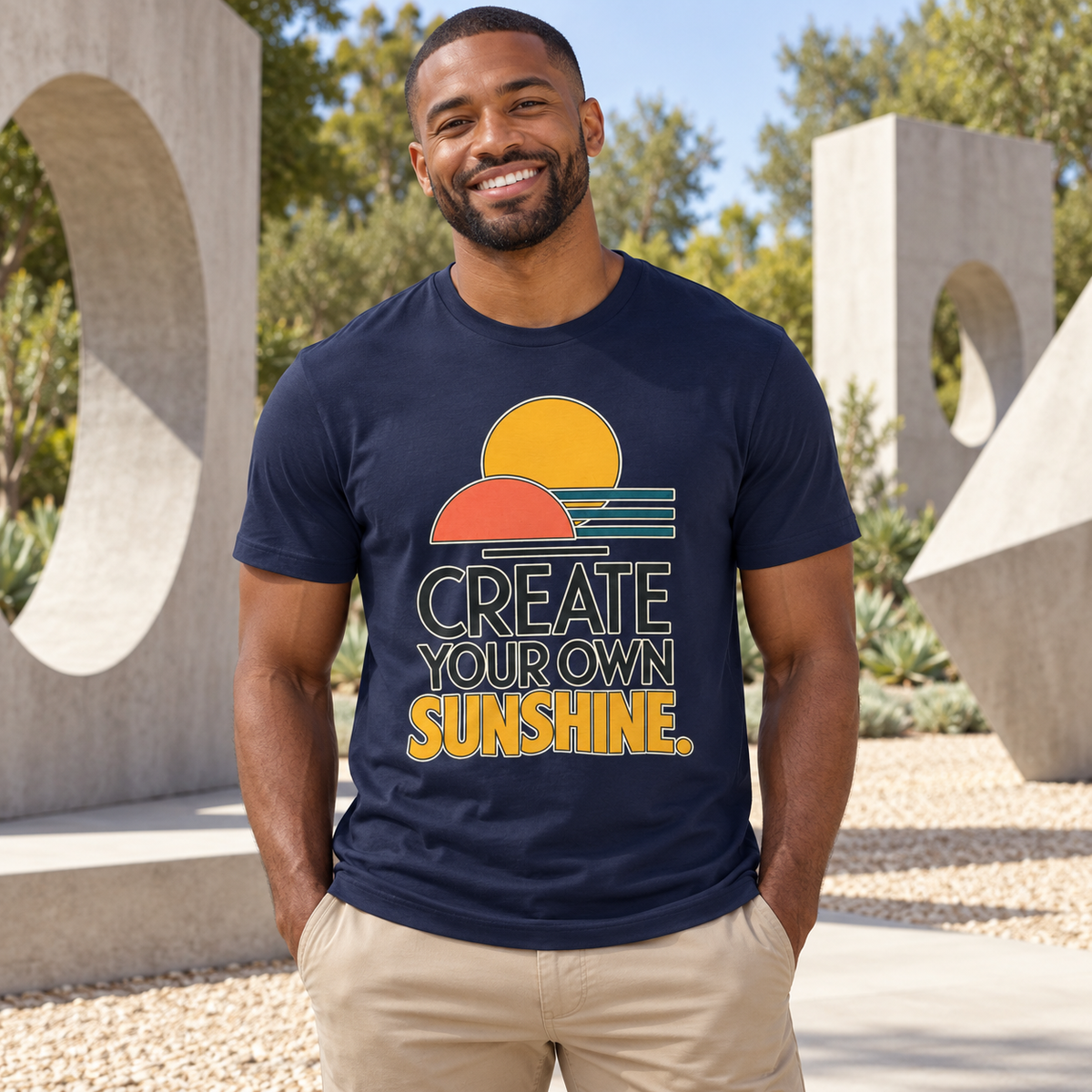 Create Your Own Sunshine. — Modern & Minimalist — Navy — lifestyle