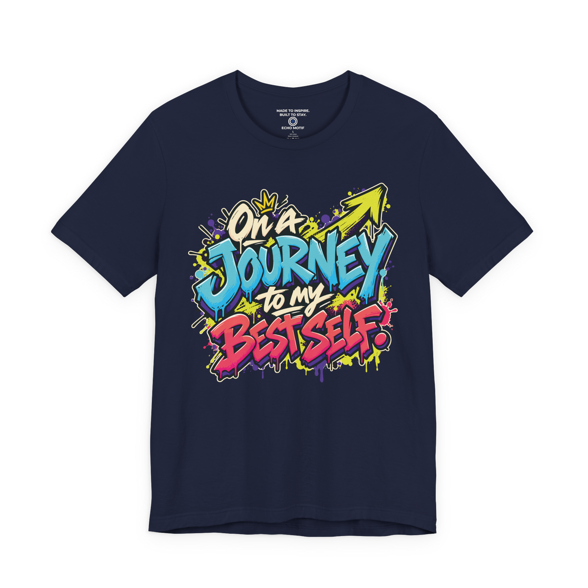 On a Journey to My Best Self. — Graffiti & Street Art — Navy — front