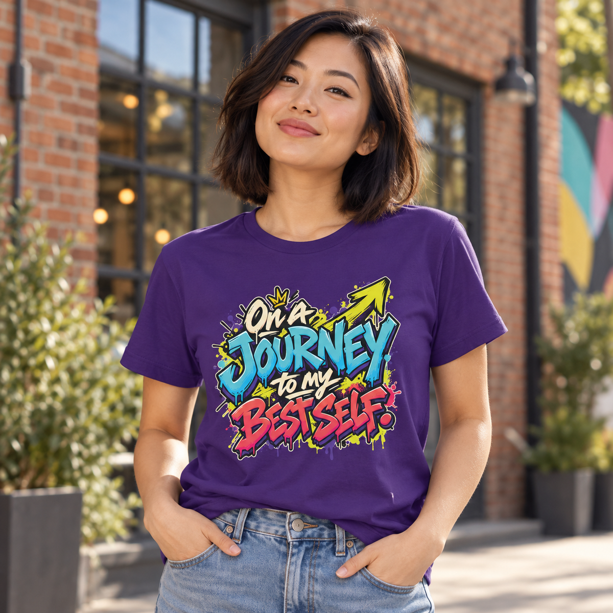 On a Journey to My Best Self. — Graffiti & Street Art — Team Purple — lifestyle