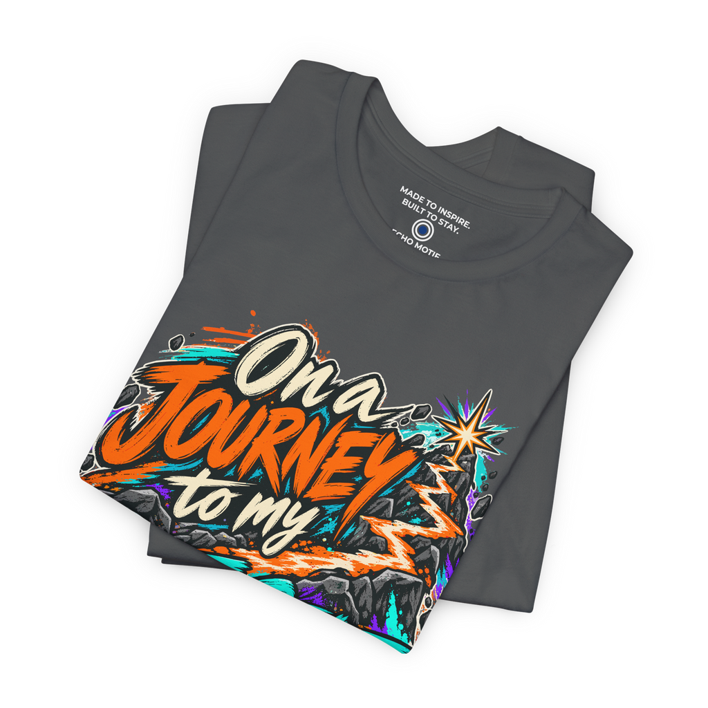On a Journey to My Best Self. — Grunge & Vibrant — Asphalt — folded