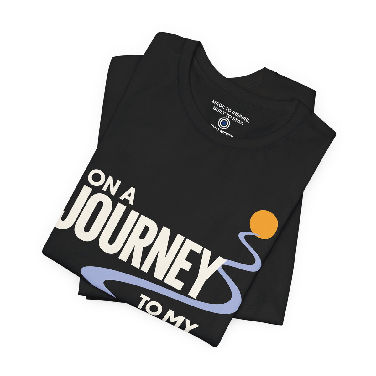 On a Journey to My Best Self. — Modern & Minimalist — Black — folded