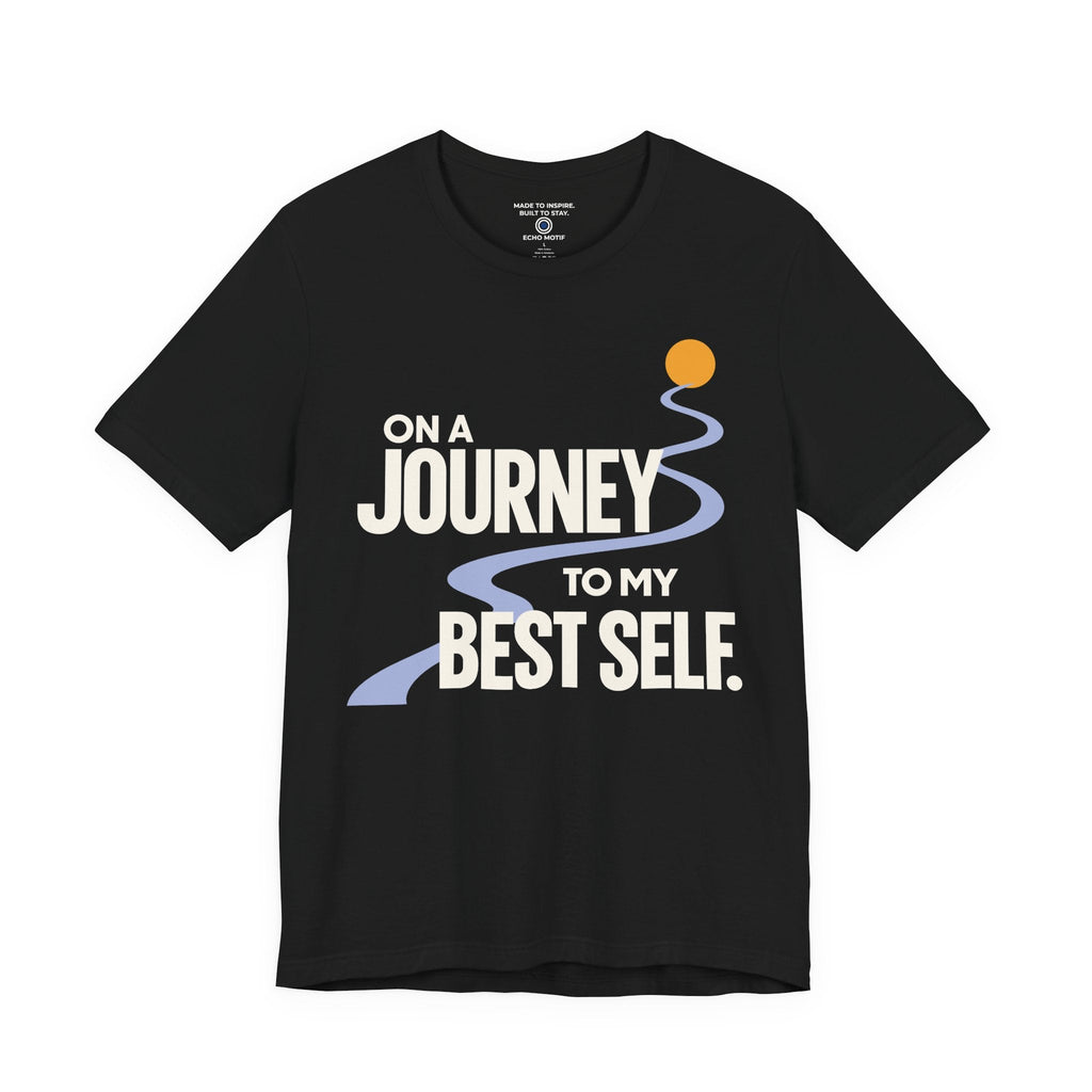On a Journey to My Best Self. — Modern & Minimalist — Black — front
