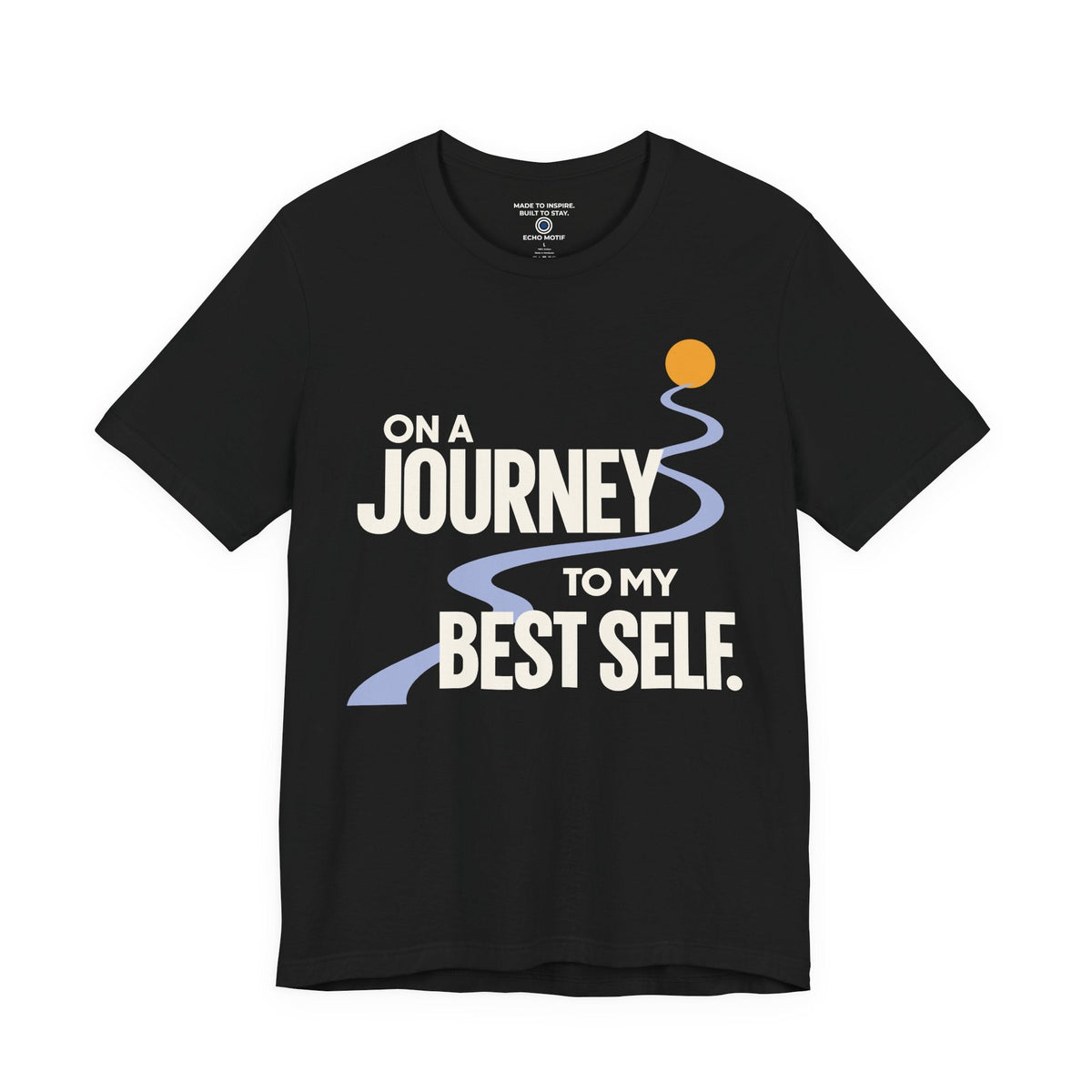 On a Journey to My Best Self. — Modern & Minimalist — Black — front