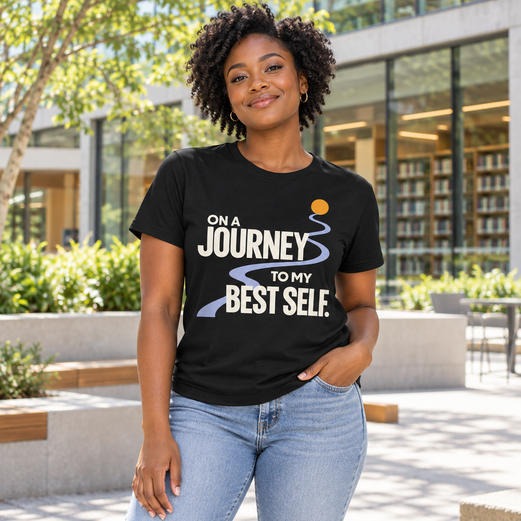 On a Journey to My Best Self. — Modern & Minimalist — Black — lifestyle