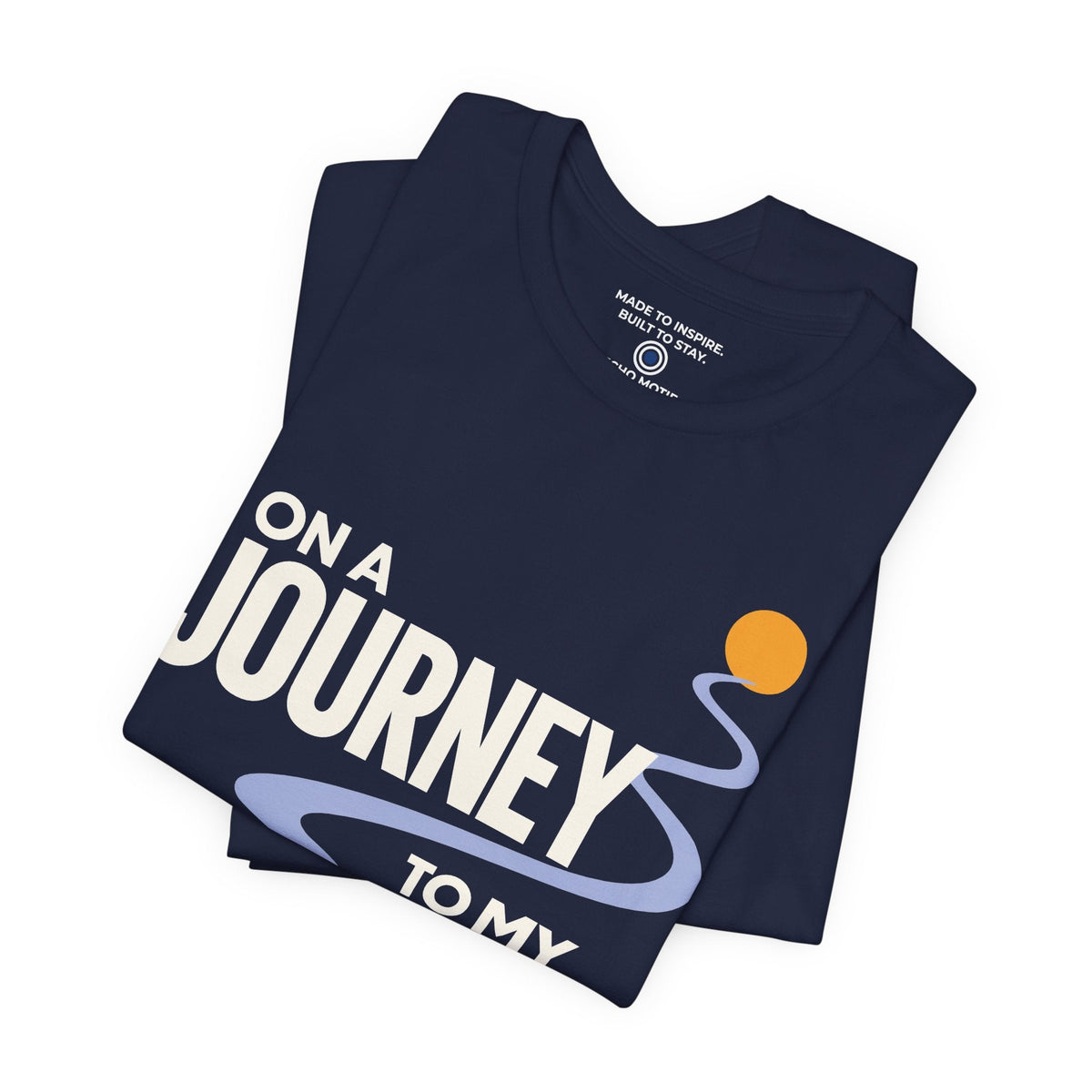 On a Journey to My Best Self. — Modern & Minimalist — Navy — folded