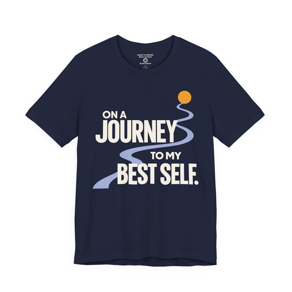 On a Journey to My Best Self. — Modern & Minimalist — Navy — front