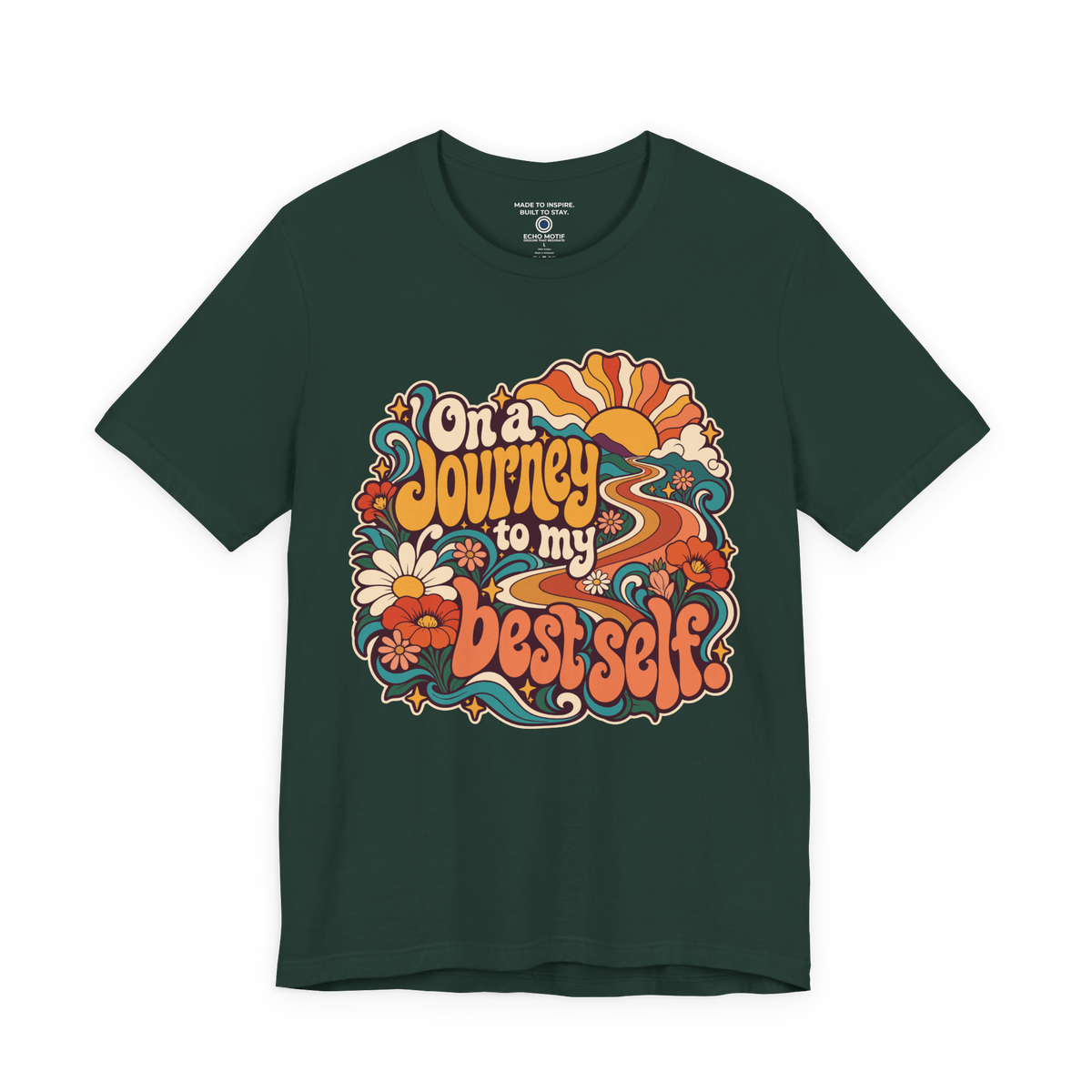 On a Journey to My Best Self. — Retro & Psychedelic — Forest — front