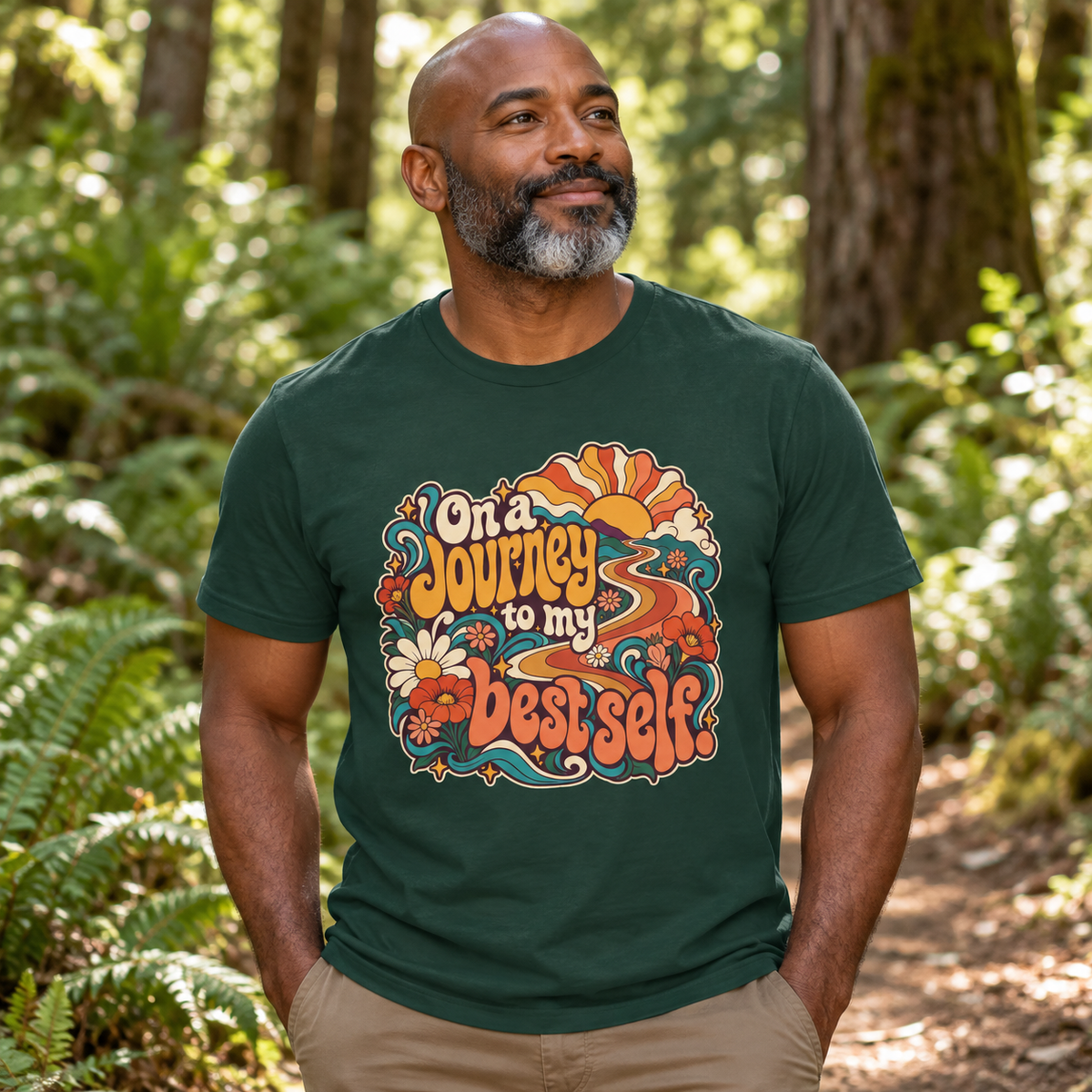 On a Journey to My Best Self. — Retro & Psychedelic — Forest — lifestyle