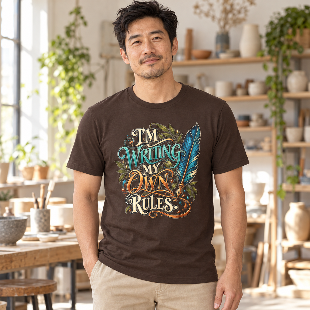 I’m Writing My Own Rules. — Inspirational & Artistic — Brown — lifestyle