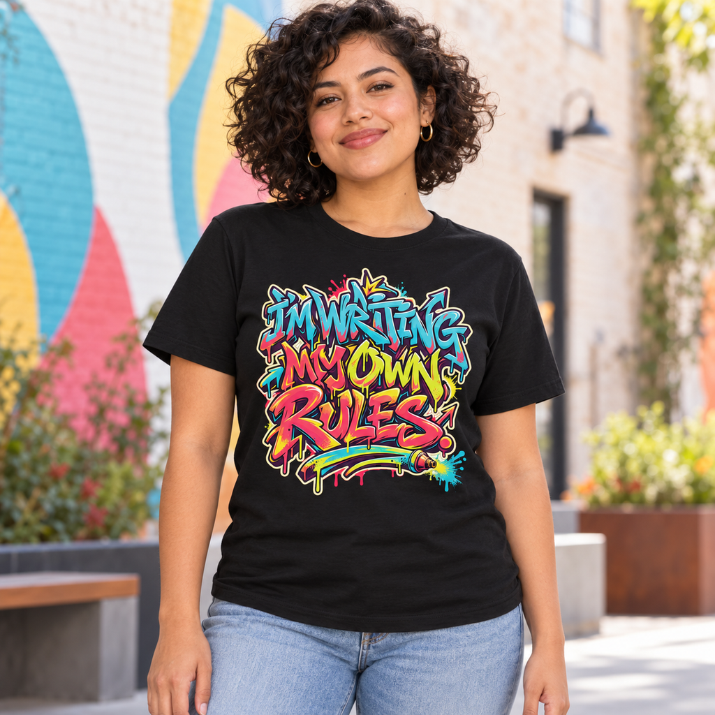 I’m Writing My Own Rules. — Graffiti & Street Art — Black — lifestyle