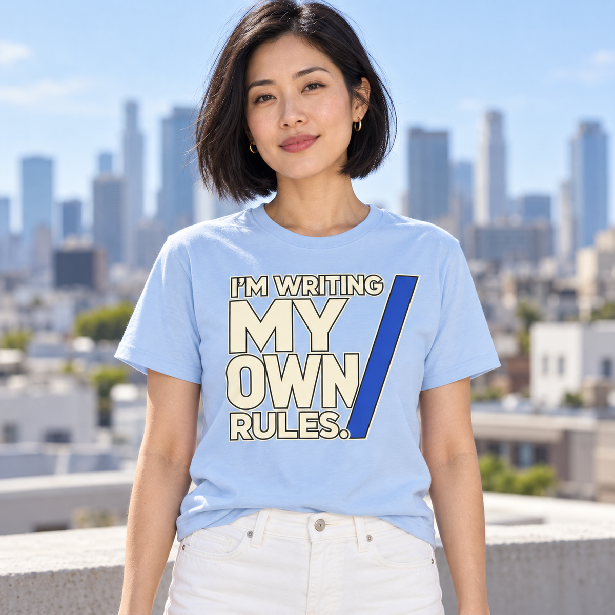 I’m Writing My Own Rules. — Modern & Minimalist — Baby Blue — lifestyle