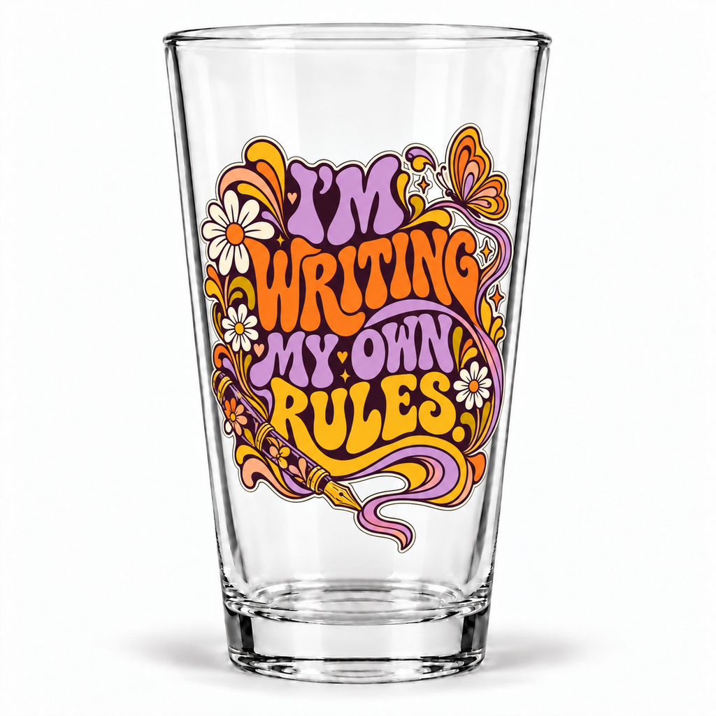 I’m Writing My Own Rules. — Retro & Psychedelic — pint — hero