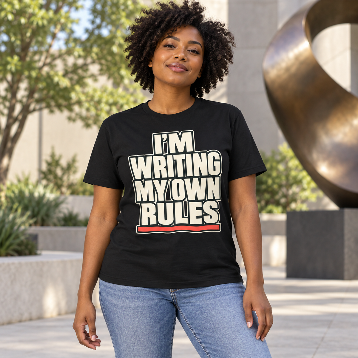 I’m Writing My Own Rules. — Simple & Direct — Black — lifestyle
