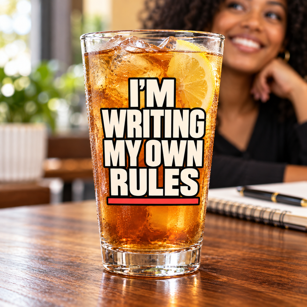 I’m Writing My Own Rules. — Simple & Direct — pint — lifestyle