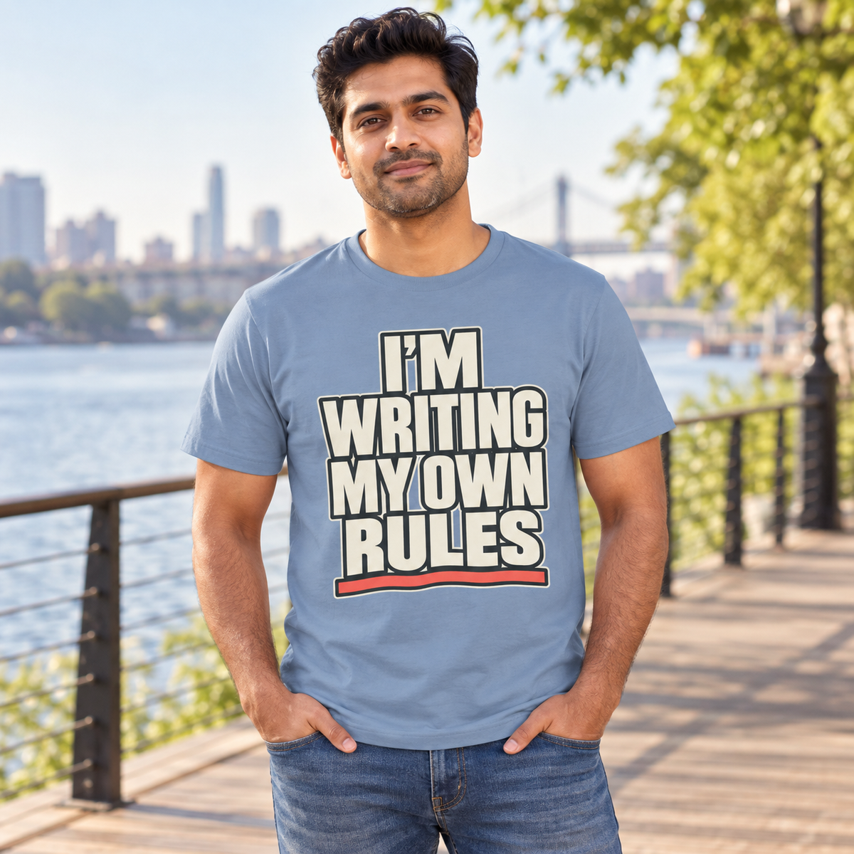I’m Writing My Own Rules. — Simple & Direct — Steel Blue — lifestyle